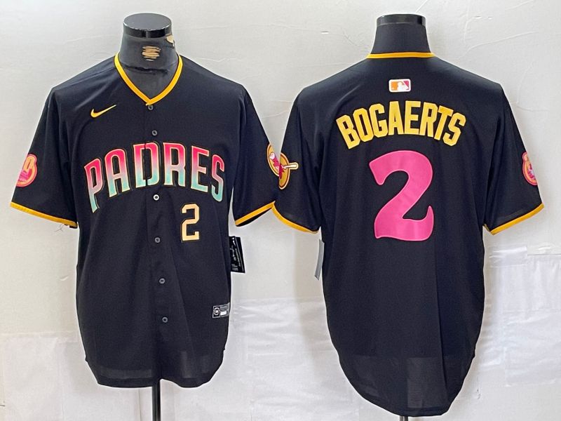 Men San Diego Padres #2 Bogaerts Black Jointly 2024 Nike MLB Jersey style 10